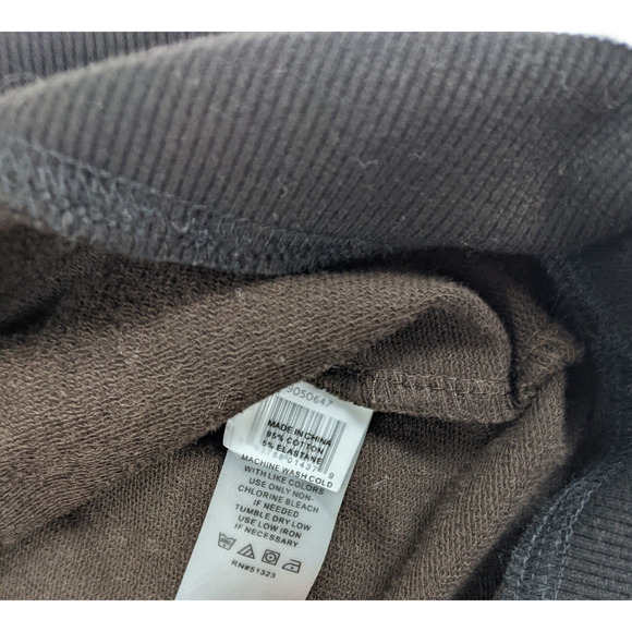 Vince Camuto Mock Neck Sweatshirt Brown Black Leopard Print Sz XXS Long Sleeve - Picture 7 of 9